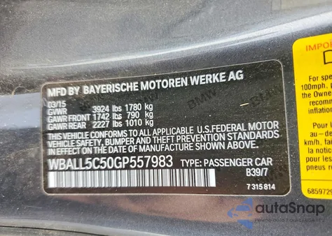 2016 BMW Z4 Sdrive28I z USA, uszkodzony, nr VIN WBALL5C50GP557983